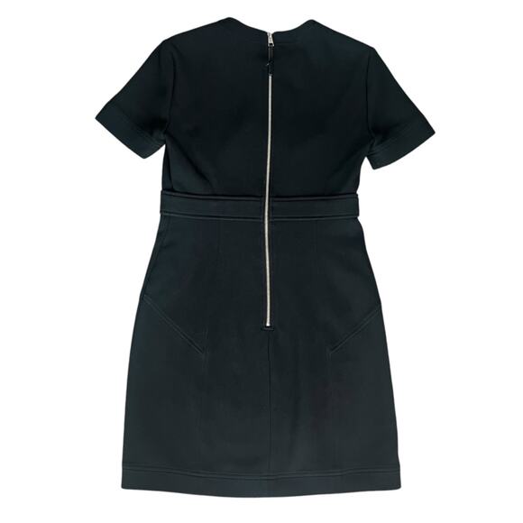 A.L.C. Women’s Elaine Black Empire Waist Cap Sleeve Black Mini Shift Dress Sz 2 - Picture 7 of 12